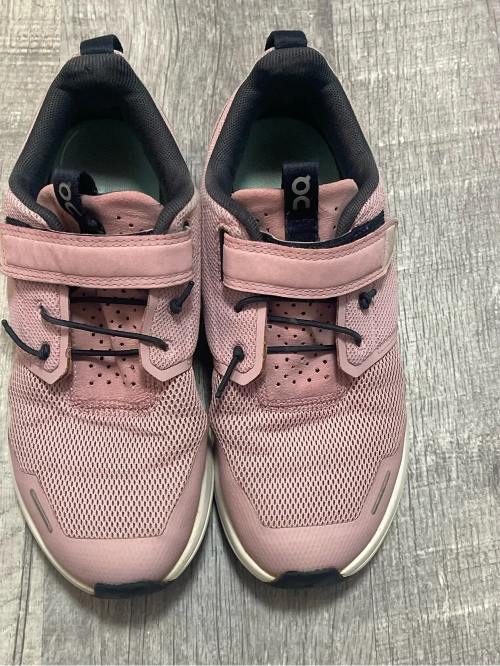 On Running Kids Pink Velcro Athletic Sneakers